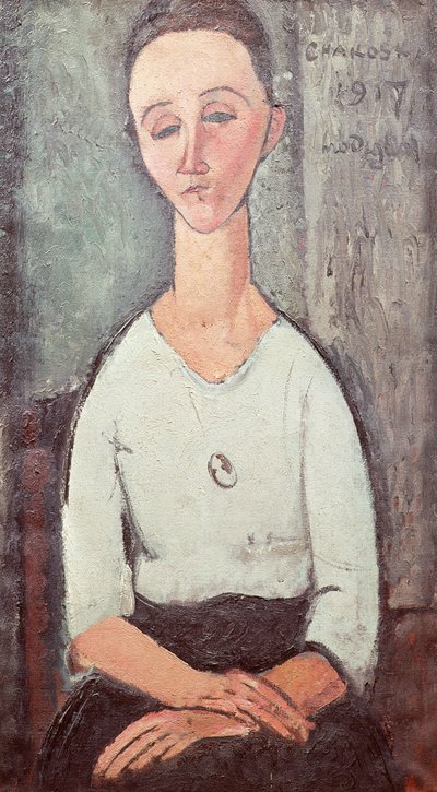 Porträt von Madame Chakowska, 1917 von Amedeo Modigliani